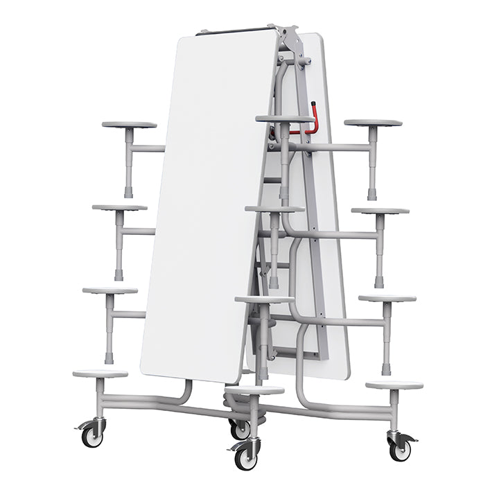 GoRoll Folding Table 10ft with 16 Stools 640mm high (Early years)