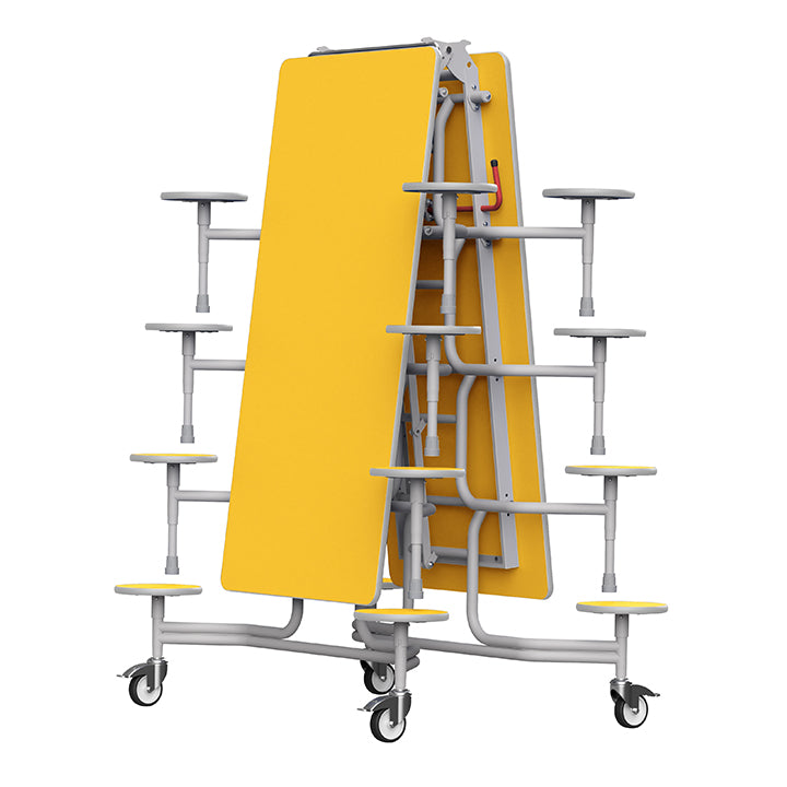 GoRoll Folding Table 10ft with 16 Stools 640mm high (Early years)