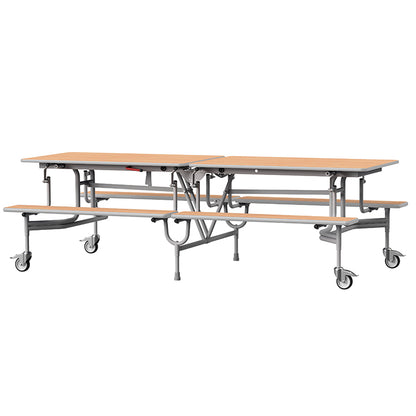 GoRoll Folding Table 8ft with Benches
