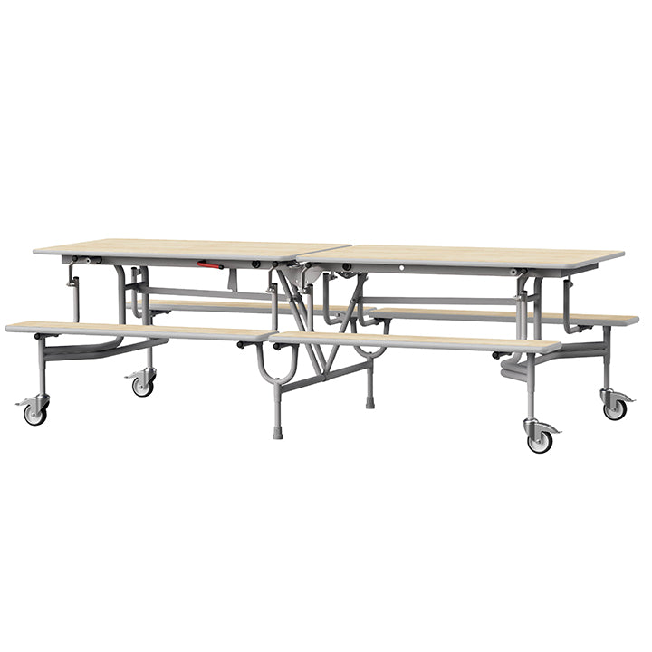 GoRoll Folding Table 8ft with Benches