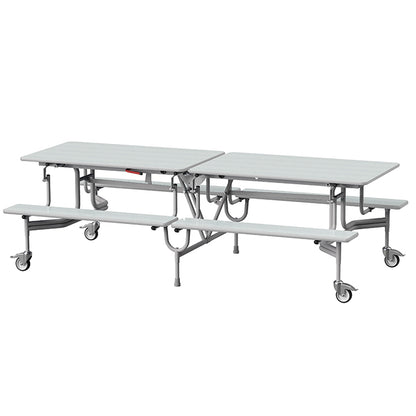 GoRoll Folding Table 8ft with Benches