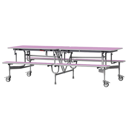 GoRoll Folding Table 8ft with Benches