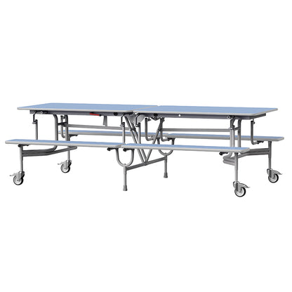 GoRoll Folding Table 8ft with Benches