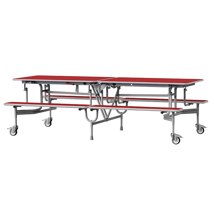 GoRoll Folding Table 8ft with Benches