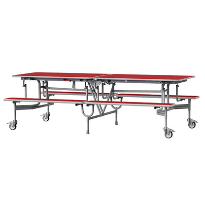 GoRoll Folding Table 8ft with Benches