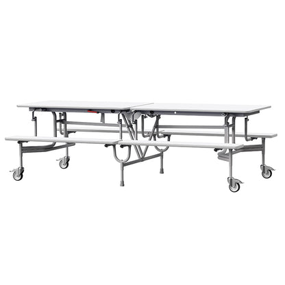 GoRoll Folding Table 8ft with Benches