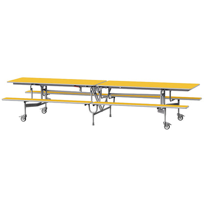 GoRoll Folding Table 12ft with Benches