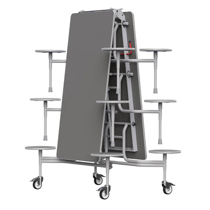 GoRoll Folding Table 10ft with 12 Stools GP47 Storm