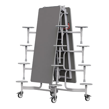 GoRoll Folding Table 10ft with 16 Stools 640mm high (Early years) GP47 Storm