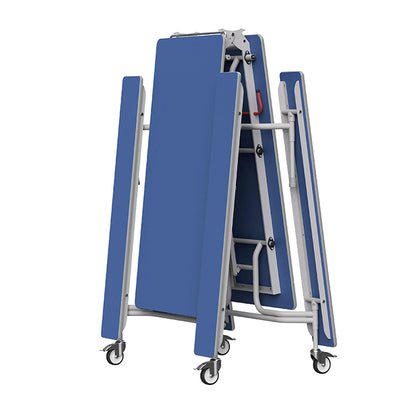 GoRoll Folding Table 10ft with Fixed Benches GP44 Azure Blue