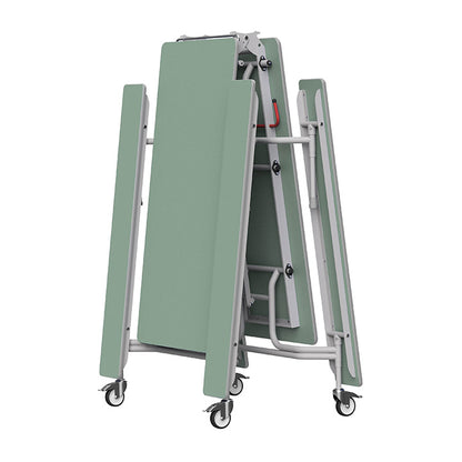 GoRoll Folding Table 10ft with Fixed Benches GP74 Sage
