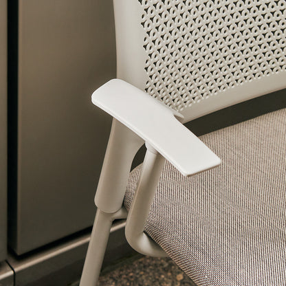 Grafton Stacking 4 Leg Chair on glides with arms lifestyle image 3