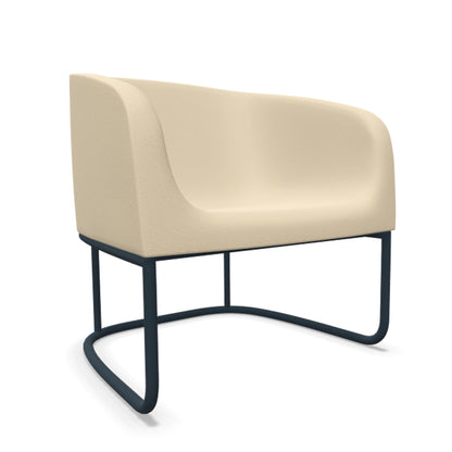 Gummy Bear Metal Frame Leg Outdoor Chair Beige Melange