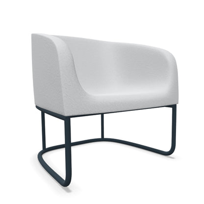 Gummy Bear Metal Frame Leg Outdoor Chair Grey Melange