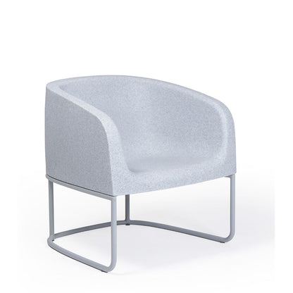 Gummy Bear Metal Frame Leg Outdoor Chair Grey Melange 1