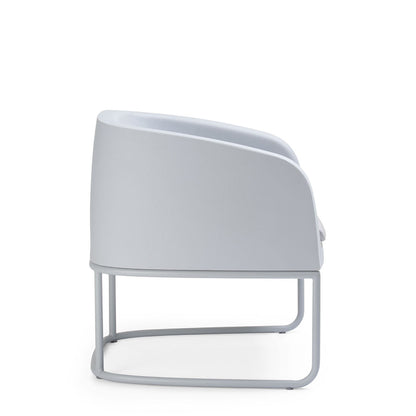 Gummy Bear Metal Frame Leg Outdoor Chair Grey Melange Side