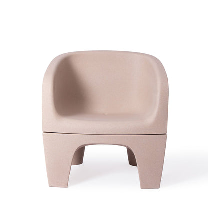 Gummy Bear Moulded Leg Outdoor Chair Beige Melange front