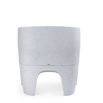 Gummy Bear Moulded Leg Outdoor Chair Grey Melange Back