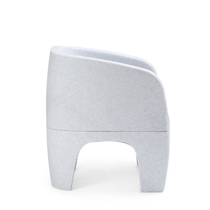 Gummy Bear Moulded Leg Outdoor Chair Grey Melange Side