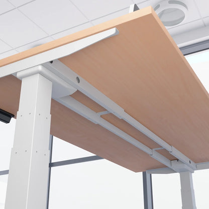 Air Scalloped Edge Height Adjustable Office Desk