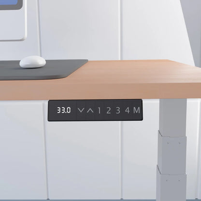 Air Scalloped Edge Height Adjustable Office Desk