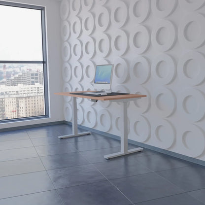 Air Scalloped Edge Height Adjustable Office Desk