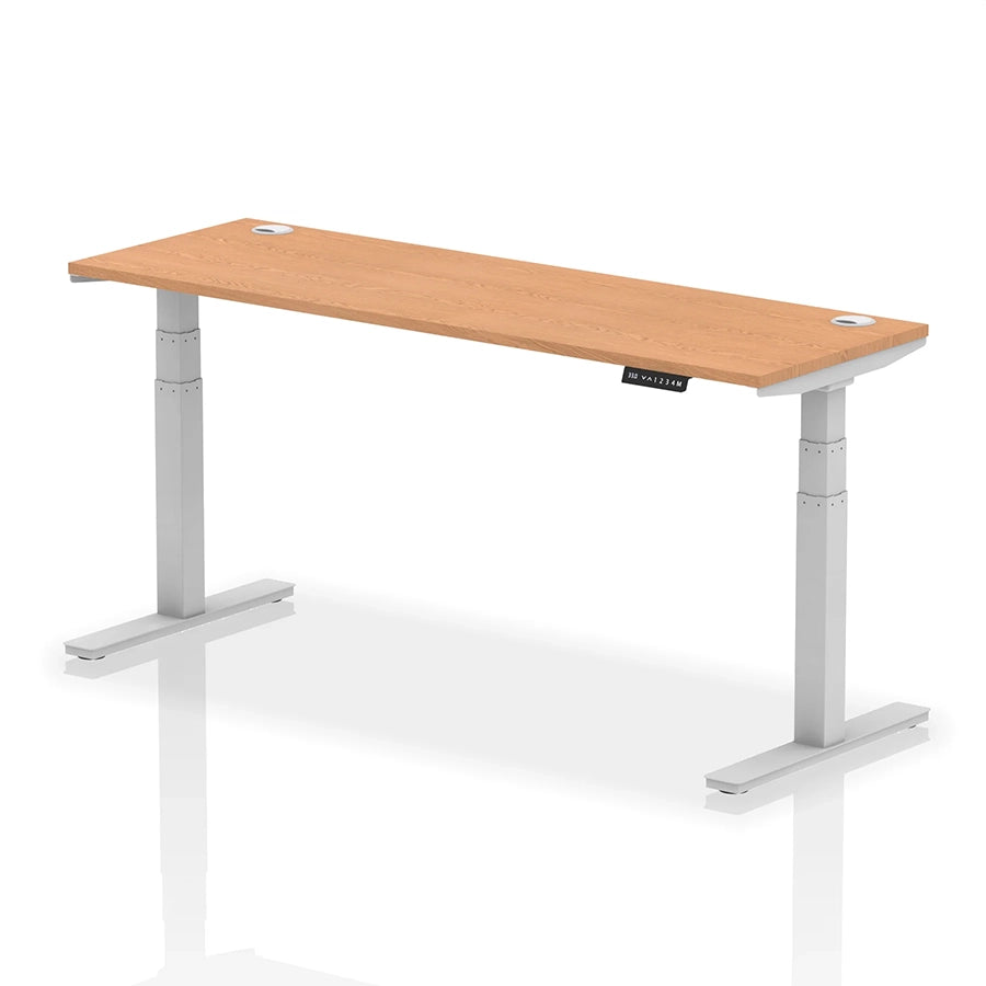 Air Height Adjustable Slimline Desk With Cable Ports