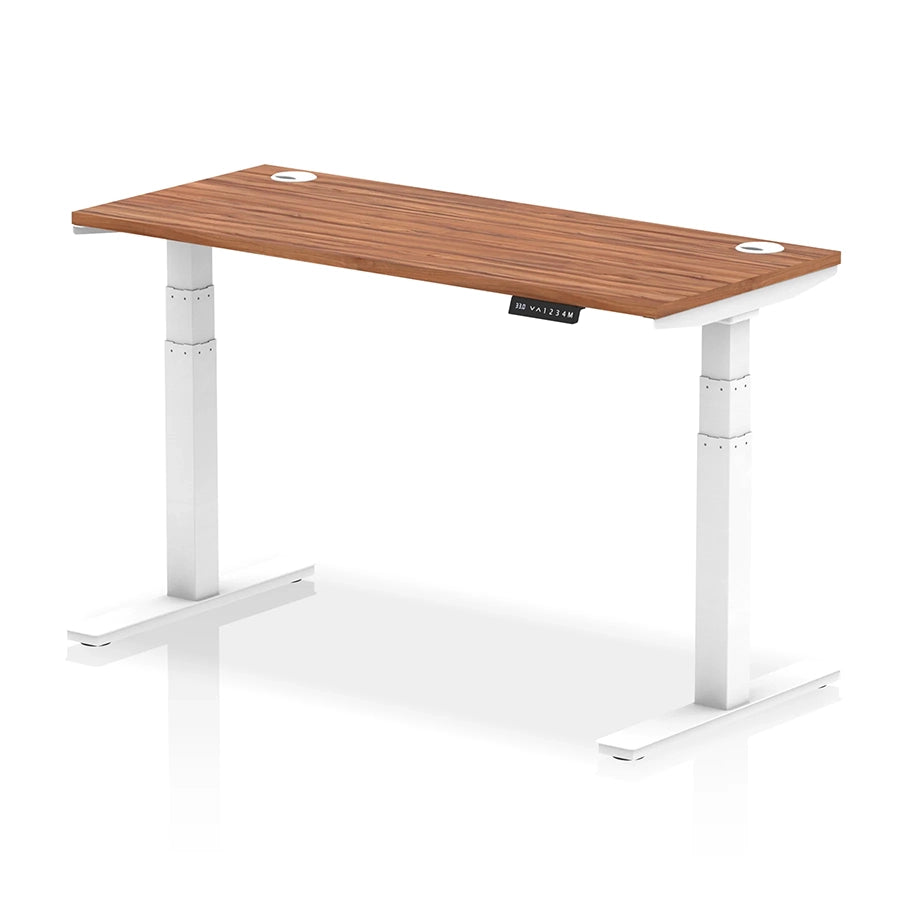Air Height Adjustable Slimline Desk With Cable Ports