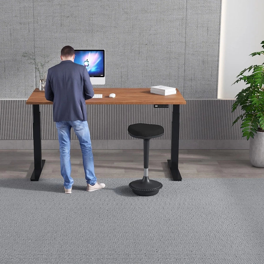 Air Scalloped Edge Height Adjustable Office Desk