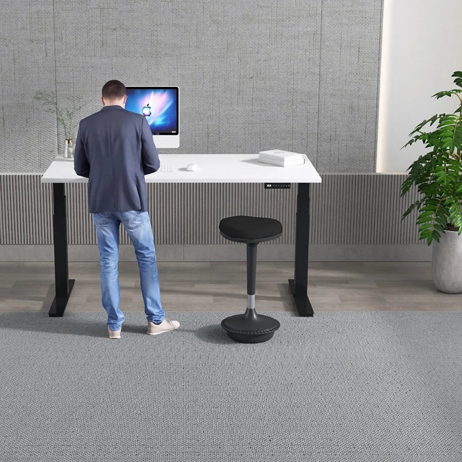 Air Scalloped Edge Height Adjustable Office Desk