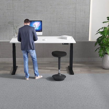 Air Scalloped Edge Height Adjustable Office Desk