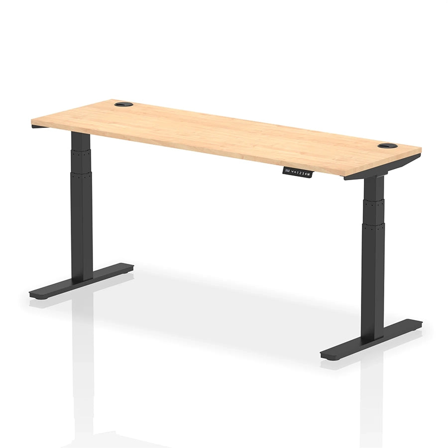 Air Height Adjustable Slimline Desk With Cable Ports