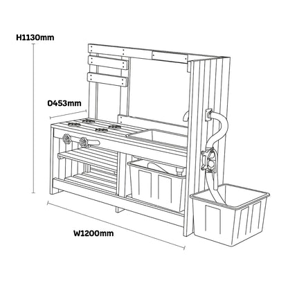 Outdoor Play Kitchen (With Pump)
