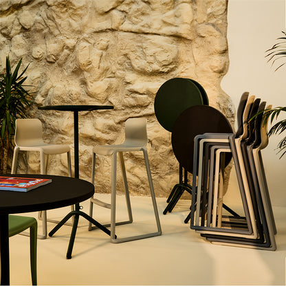 Hatton One Piece Midi and High Back Stools Lifestyle Image 2