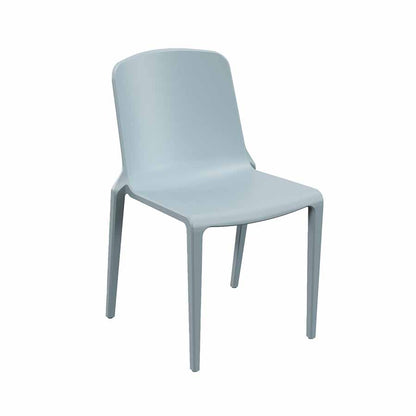 Hatton One Piece Stacking Chair Powder Blue