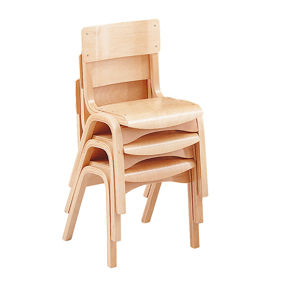Heritage Beech Stacking Chair Stacked CS50554