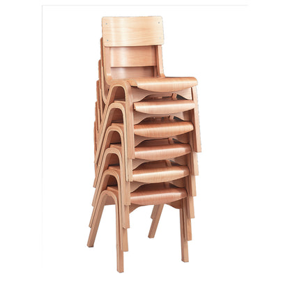 Heritage Beech Stacking Chairs CK40255 Classroom School Chairs Stacked