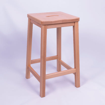 Heritage Beech Traditional Lab Stool Solid Wood 1