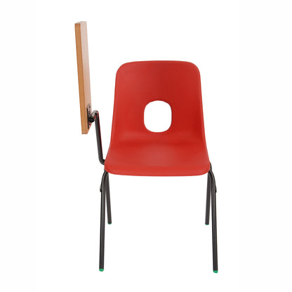 Hille Series E Stacking Poly Chair with writing tablet 1 CS30026 and CS30042