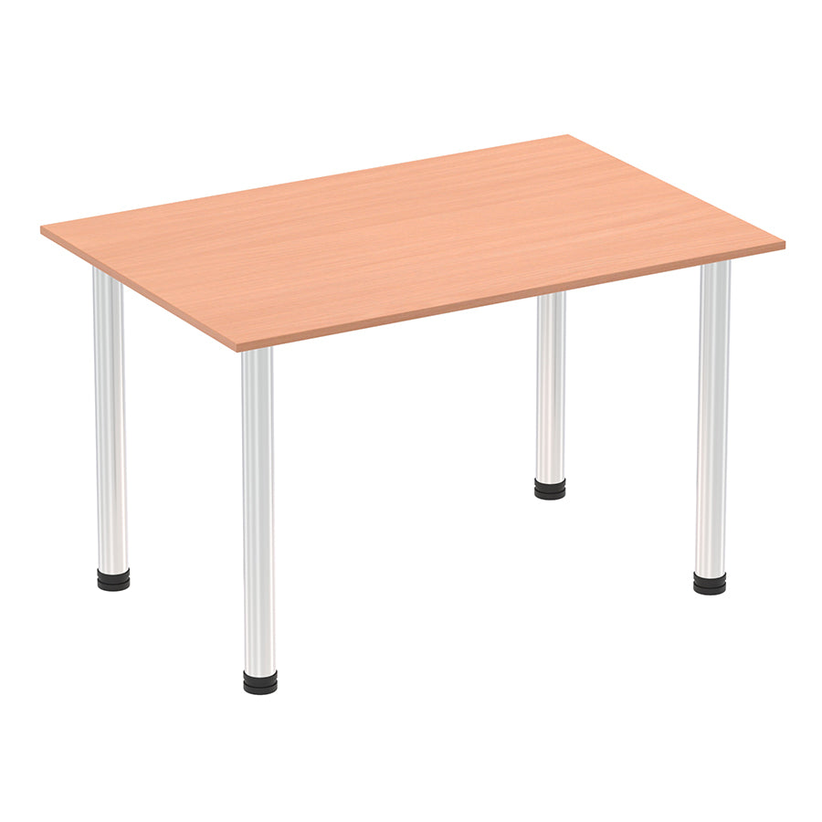 Impulse Straight Table With Post Leg