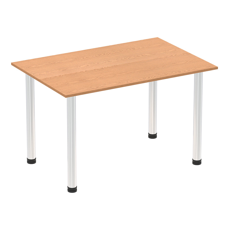 Impulse Straight Table With Post Leg