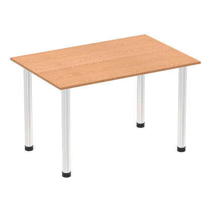 Impulse Straight Table With Post Leg