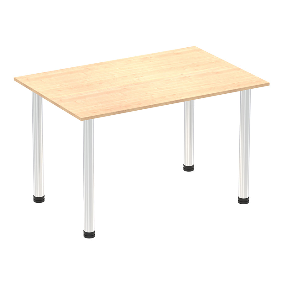 Impulse Straight Table With Post Leg