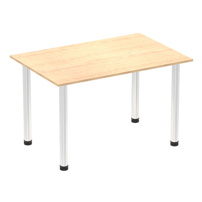 Impulse Straight Table With Post Leg