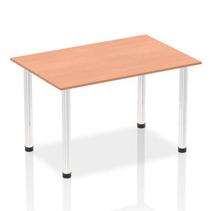 Impulse Straight Table With Post Leg