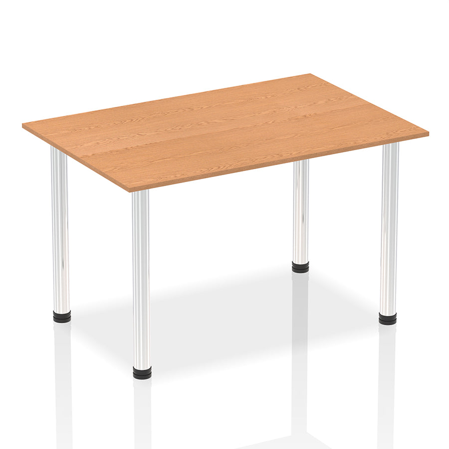 Impulse Straight Table With Post Leg