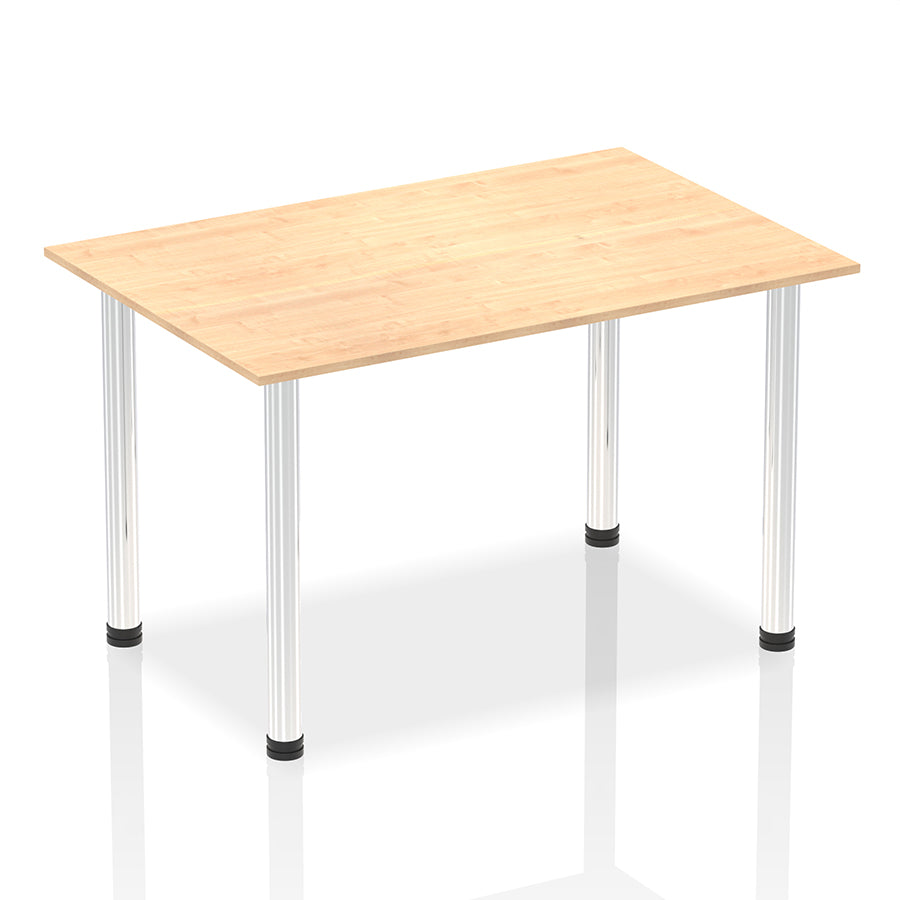 Impulse Straight Table With Post Leg