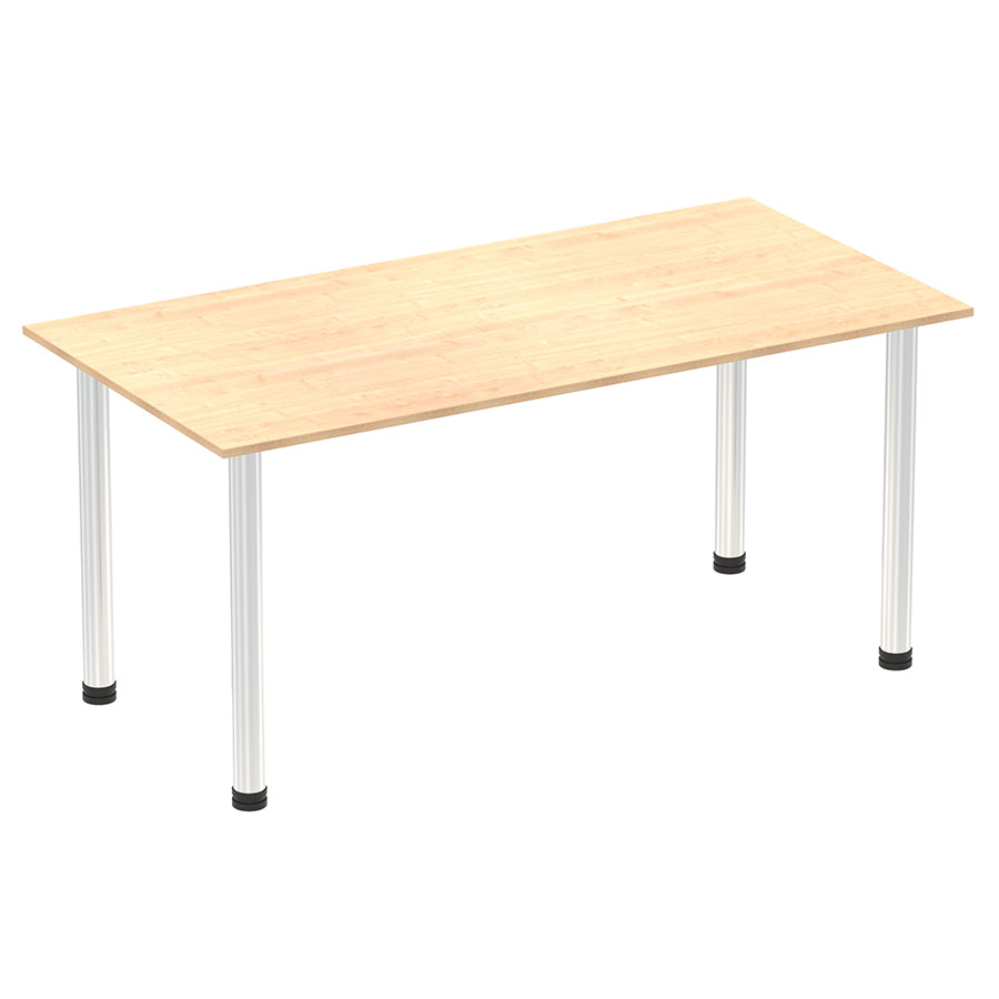 Impulse Straight Table With Post Leg
