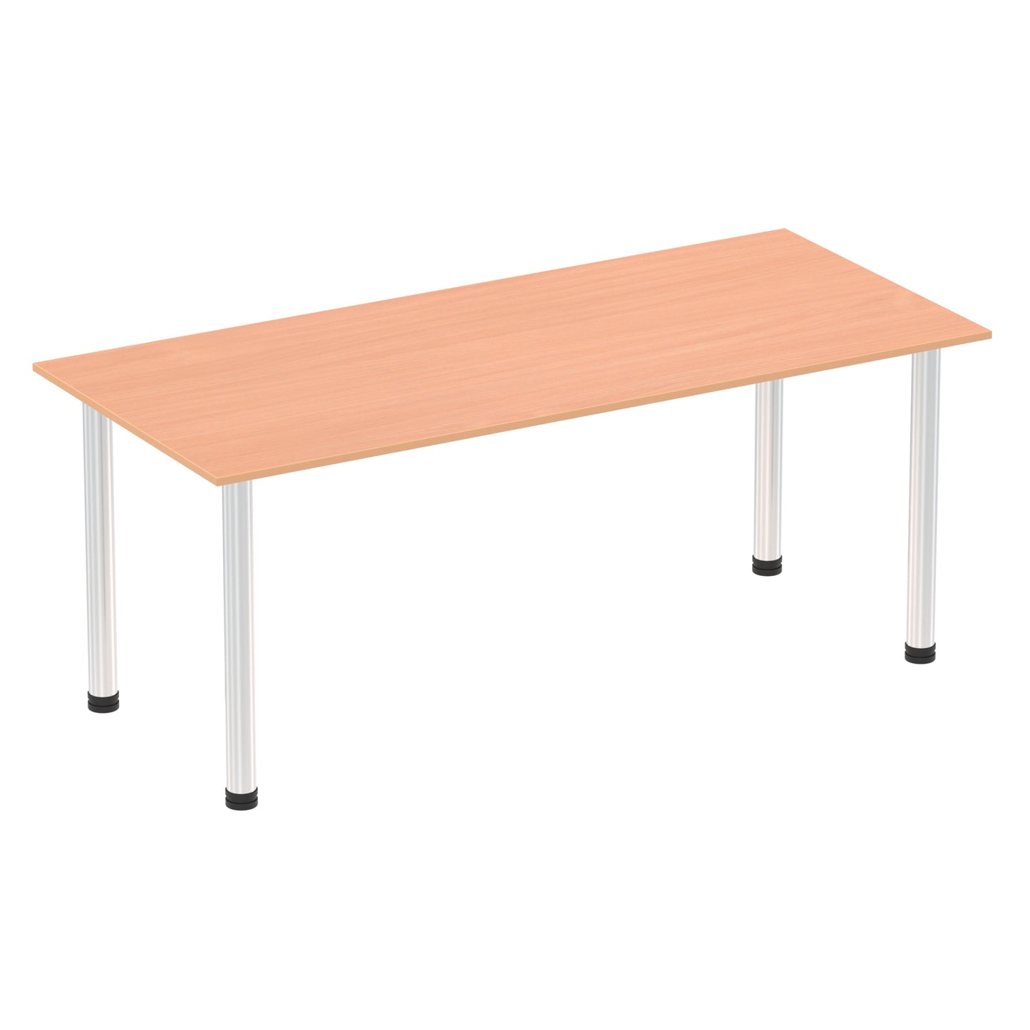 Impulse Straight Table With Post Leg