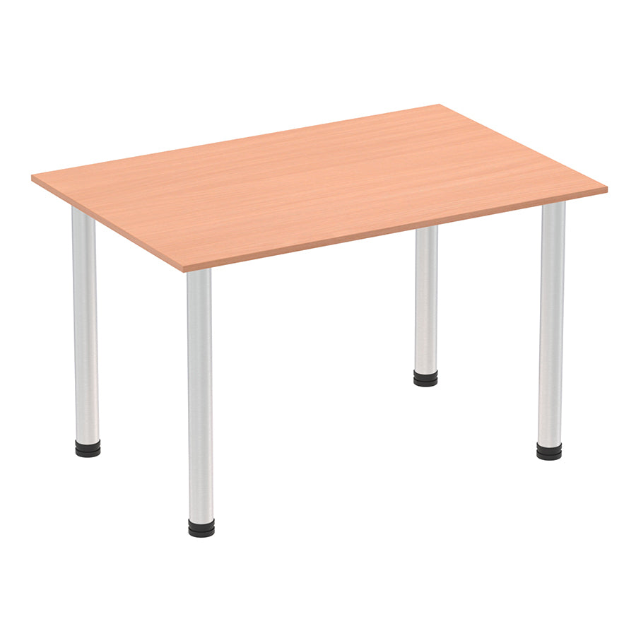 Impulse Straight Table With Post Leg